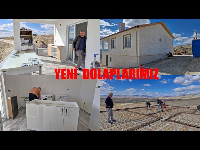 YENİ MUTFAĞIMIZIN DOLAPLARI GELDİ İNŞAATIMIZIN ELEKTİRİĞİ YAPILIYOR