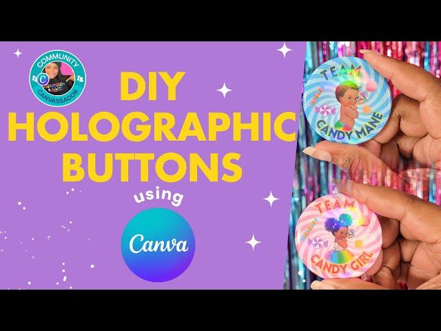 How to Make Custom Pinback Buttons Using Canva | #canvassador #Canva