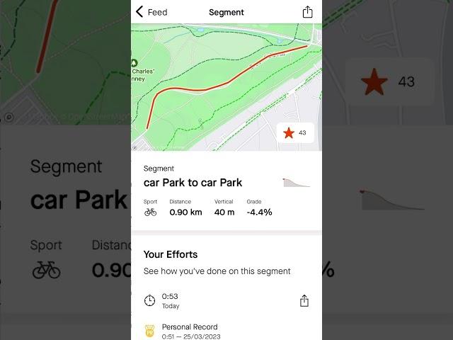 Old man on 25c tyres on a busy Richmond Park segment... #cycling strava #shorts