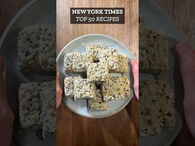 Trying Every Recipe on the NYT Top 50 List | Black Sesame Rice Krispies by Eric Kim (#45)