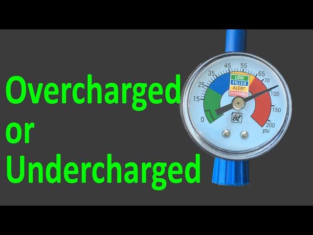 Car overcharged AC system or undercharged fix