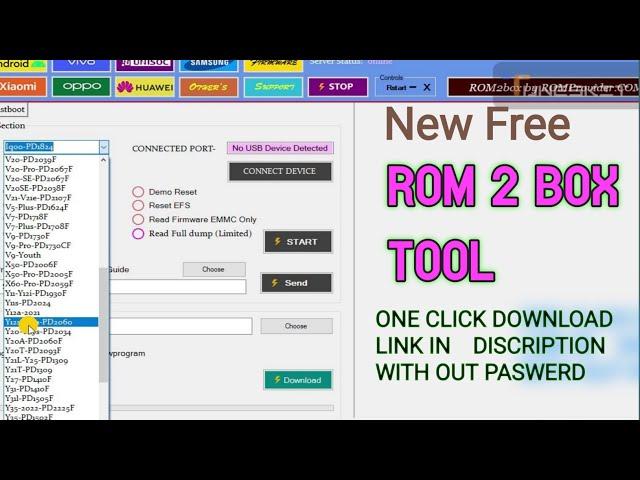 All Mobile One Click Salution Tool||ROM 2 Box V3.0/Redmi Samsung Oppo Unlock  Tool