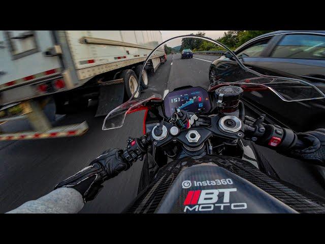 BMW S1000RR VS RUSH HOUR TRAFFIC