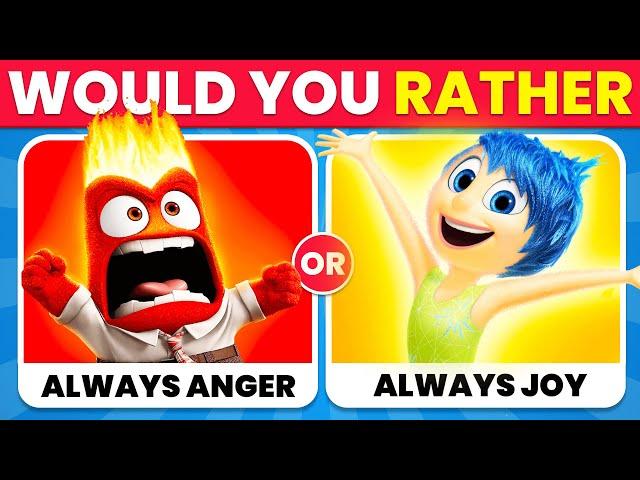 Would You Rather - INSIDE OUT 2  Inside Out 2 Movie Quiz