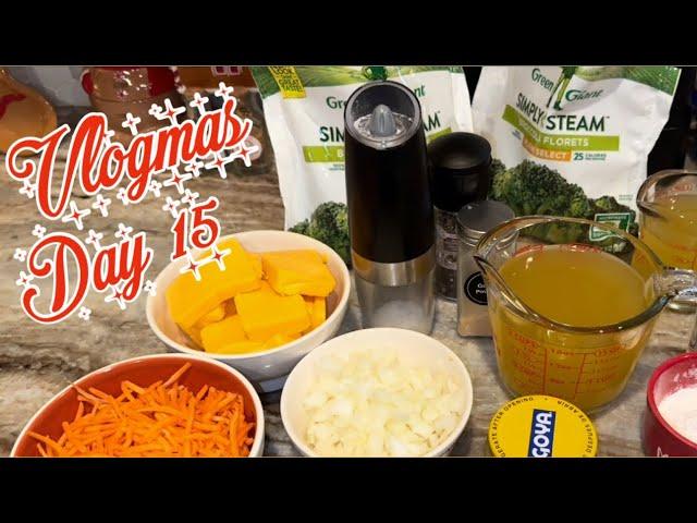 VLOGMAS 2024 | RELAXING SUNDAY RESET | BROCCOLI CHEDDAR SOUP