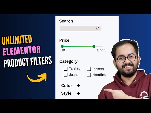 Add ANY WooCommerce Product Filters with Elementor