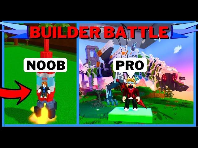 MASTER BUILDER BATTLE!! (Trains & Rocket Ships!) In Build A Boat For Treasure ROBLOX