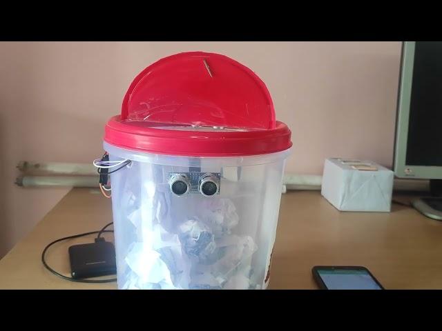 #IOT #BASED #SMART #DUSTBIN #WITH #NOTIFICATION #ALERT #USING #NODEMCU