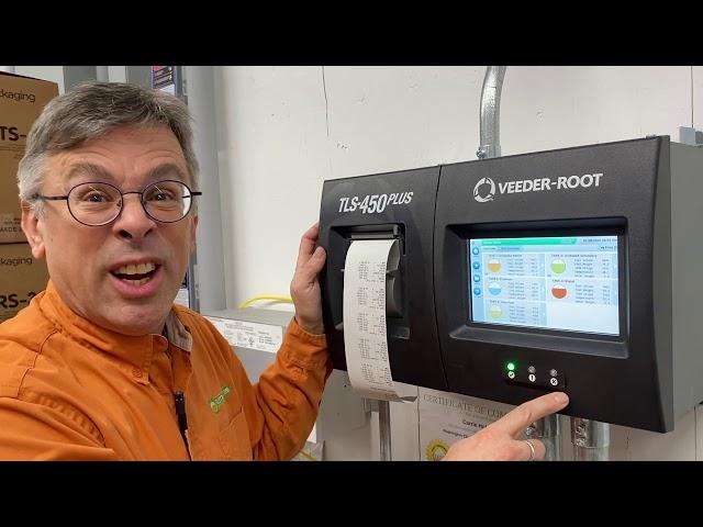 Touch screen features on the Veeder Root TLS 450 PLUS