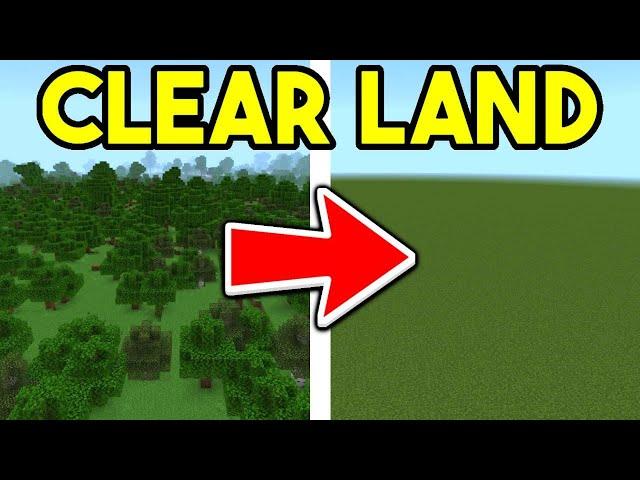 How To Clear/Destroy Land INSTANTLY In Minecraft Bedrock! - Android, IOS, Windows 11, Xbox, PS5