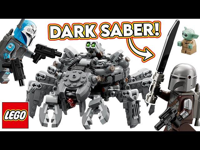 LEGO Mines of Mandalore Spider Tank Reveal! Dark Saber Element & Bo Katan Minifiugre!