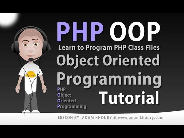 Object Oriented Programming Tutorial PHP Class File Creation Learn OOP