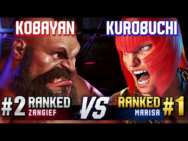 SF6 ▰ KOBAYAN (#2 Ranked Zangief) vs KUROBUCHI (#1 Ranked Marisa) ▰ High Level Gameplay