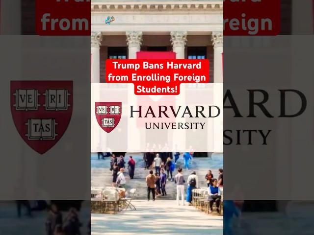 Trump Administration Blocks Harvard from Enrolling International Students #trendstream #havard |