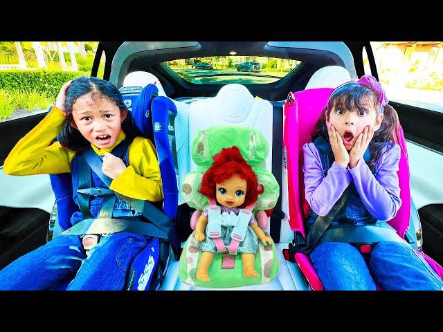 Ellie and Andrea Buckle Up & Wear Helmets for Safety Adventures