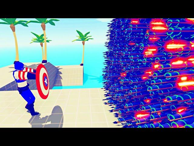 Captain America Shield vs God Units - Totally Accurate Battle Simulator TABS