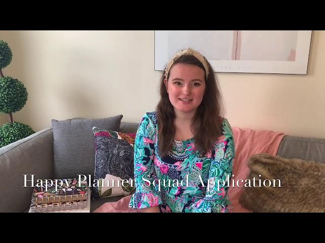 HAPPY PLANNER SQUAD 2020/2021 APPLICATION // KATELYN MITCHELL