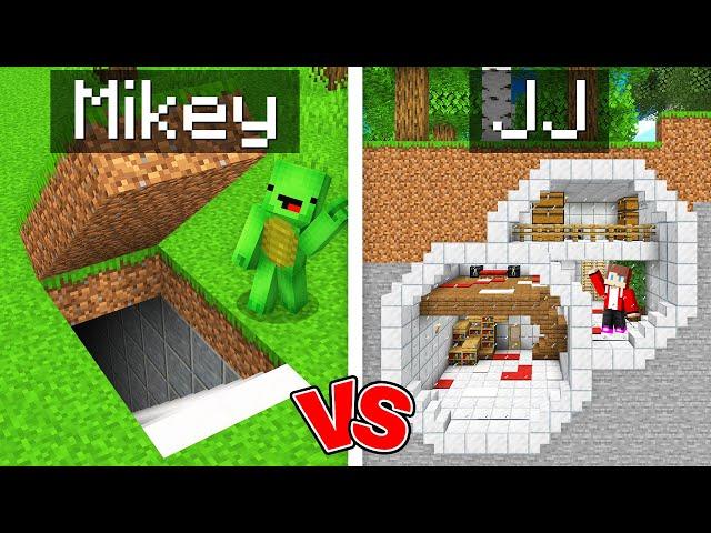 Mikey POOR vs JJ RICH Secret Mountain Base Battle in Minecraft (Maizen)