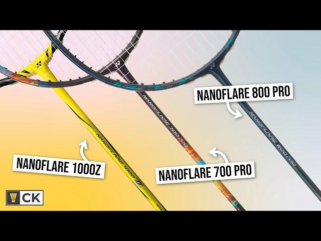 Which head light badminton racket is best for you? Yonex Nanoflare 700 Pro vs 800 Pro vs 1000Z