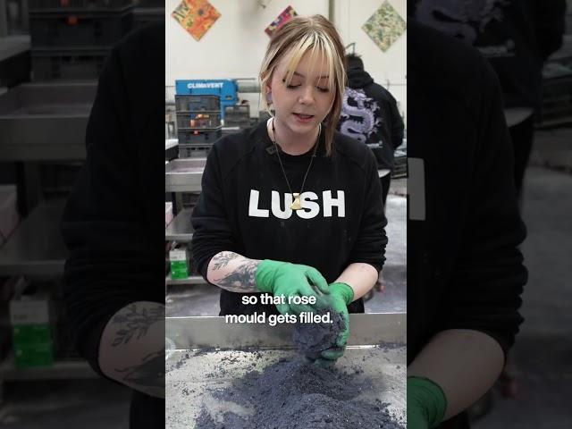 How It's Made - LUSH Black Rose Bath Bomb