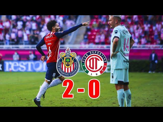 Chivas 2-0 Toluca. El rebaño está en zona de liguilla