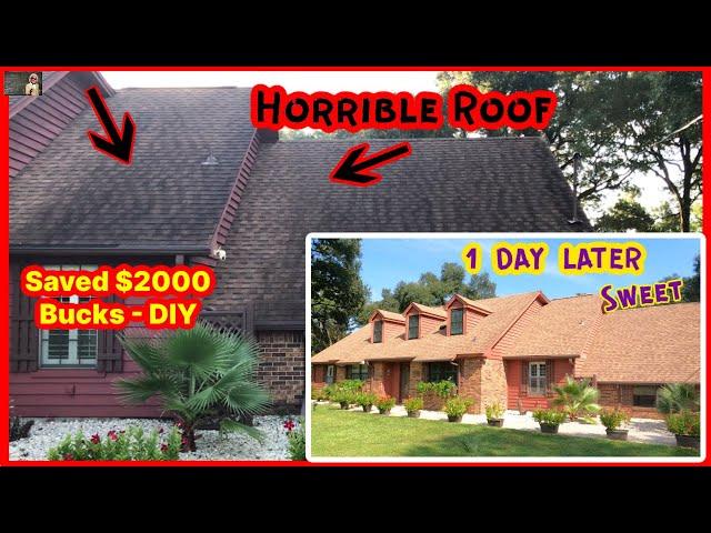 Absolute GENIUS & FASTEST Way To Clean a House Roof/Shingles, Siding, Deck, Fence, Clean it Spotless