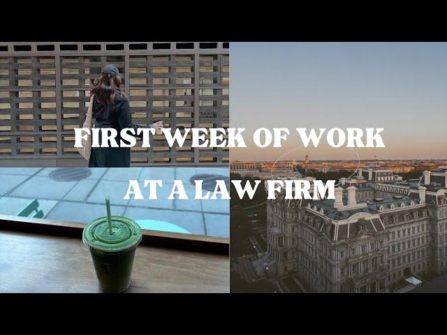 My First Week Working at a Law Firm Vlog | Work Diaries