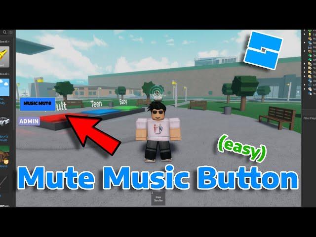 How To Make A Mute Music Button In Roblox Studio 2025