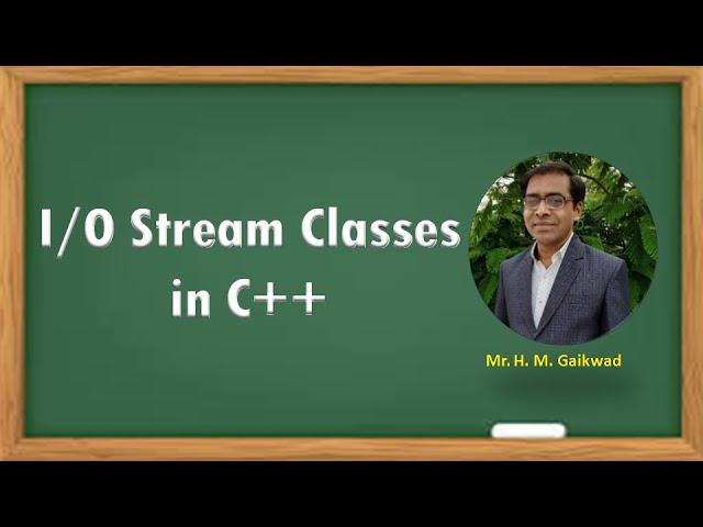 IO Stream classes in C++