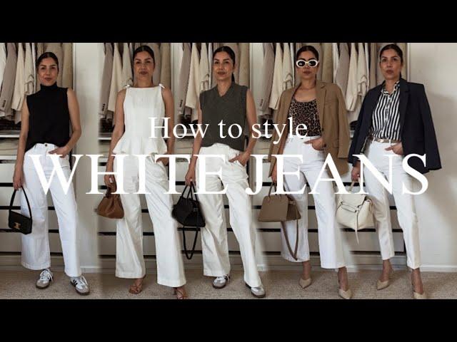 HOW TO STYLE WHITE JEANS WOMEN - 14 CLASSY OUTFIT IDEAS | The Allure Edition