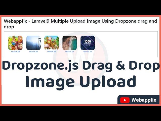 Dropzone Js Laravel | Dropzone Image Upload Example | Dropzone Multiple File Upload | Tutorial