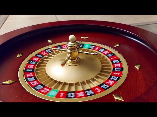 Roulette wheel 18" mahogany, American Gaming Supply