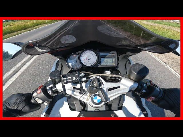 2014 BMW K1300S Titanium Akrapovic Quickshifter POV Ride