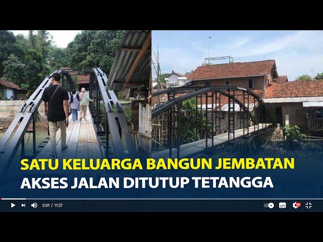 Duduk Perkara Satu Keluarga di Jepara Bangun Jembatan Rp250 Juta karena Akses Ditutup Tetangga