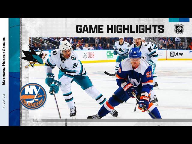 Sharks @ Islanders 10/18 | NHL Highlights 2022