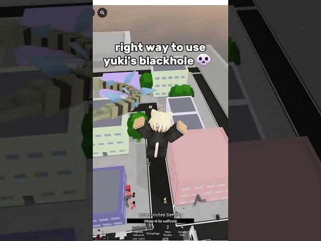 Best way to use yuki’s blackhole in JJS  #roblox #fyp #jujutsushenanigans