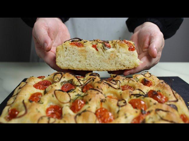 FAMOUS ITALIAN FOCACCIA BREAD ️Hearty, tasty and aromatic Bread (English subtitles