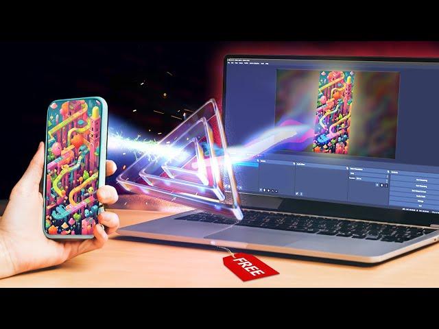 Capture Your Phone Screen In OBS - Camera too, No Lag 100% FREE