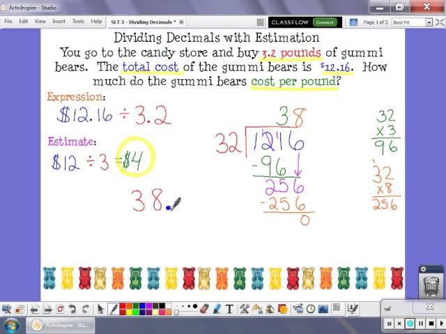 SLT 3 - Dividing Decimals Using Estimation Video