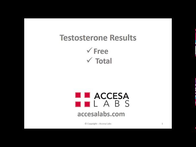 Testosterone Free and Total Test: Results Overview