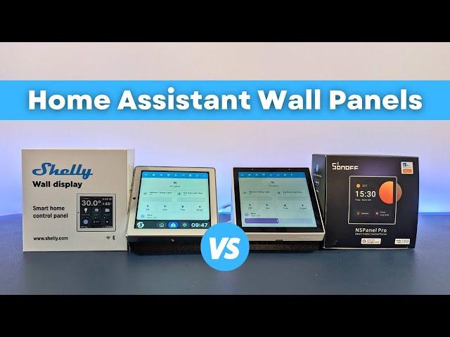 Shelly Wall Display vs Sonoff NS Panel Pro for Home Assistant Dashboards