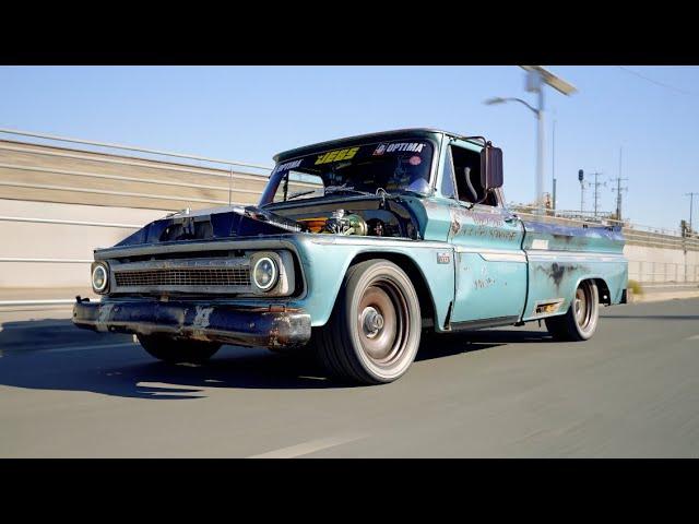 Garage Built ALL MOTOR Custom Chevy C10 Truck Throwdown! [4K]