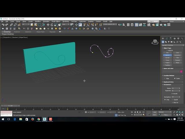 Shapemerge in 3ds max