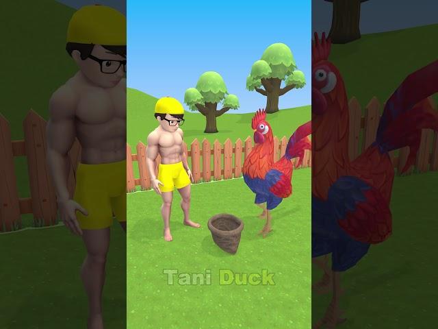NICK helps the hen lay eggs #shorts