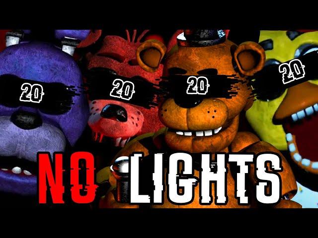 Is it POSSIBLE to beat Five Night's At Freddy's 20/20/20/20 Mode With NO LIGHTS?