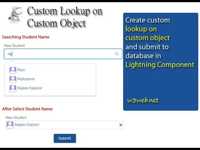 How to create custom lookup on custom object in lightning component