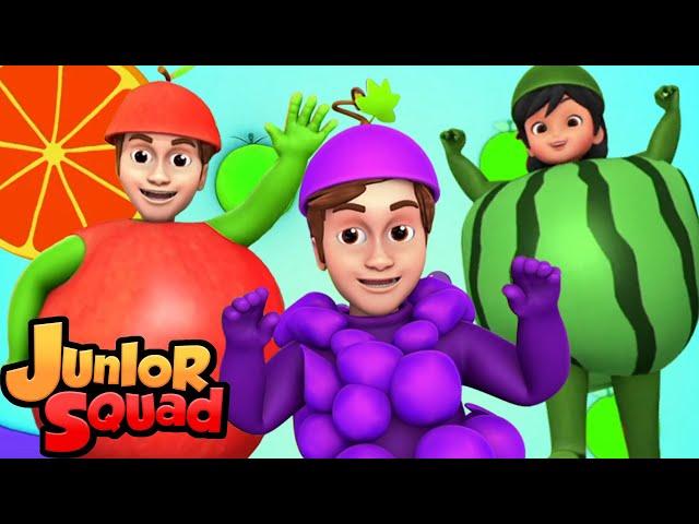 фрукты песня | стихи для малышей | потешки | Junior Squad Russia | мультфильмы