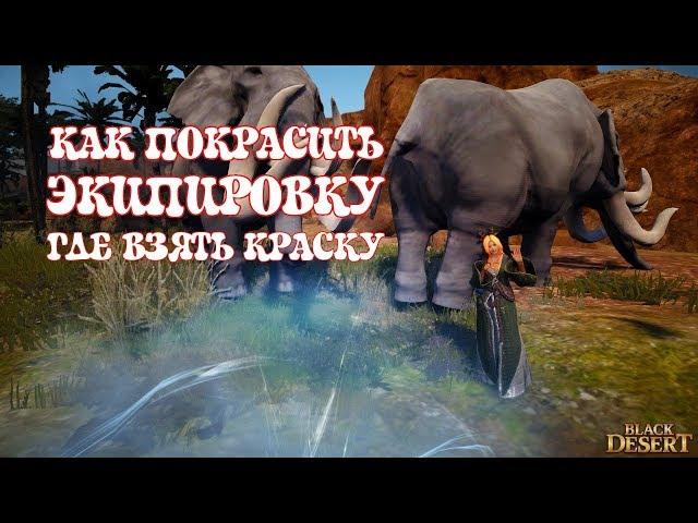 [Black Desert] Как покрасить броню и где взять краску