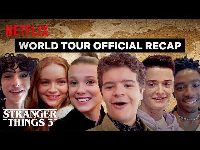 Stranger Things 3 Cast World Tour - Best Moments | Netflix