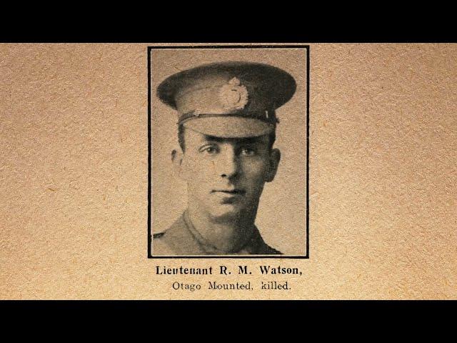 Robert Watson - Dunedin Anzac Profiles